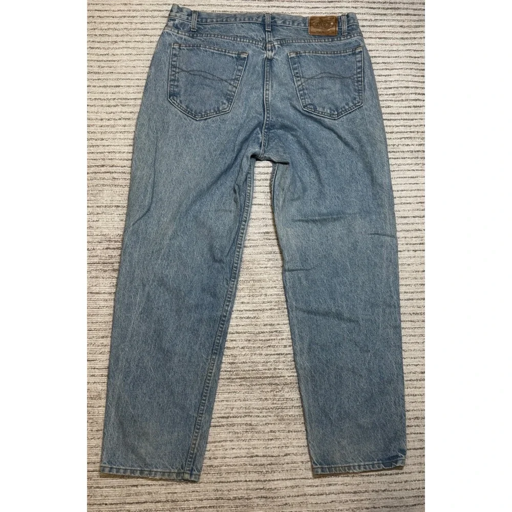 Vintage Sonoma Mens Jeans 38x32 Made in USA Light Wash Straight Leg Denim